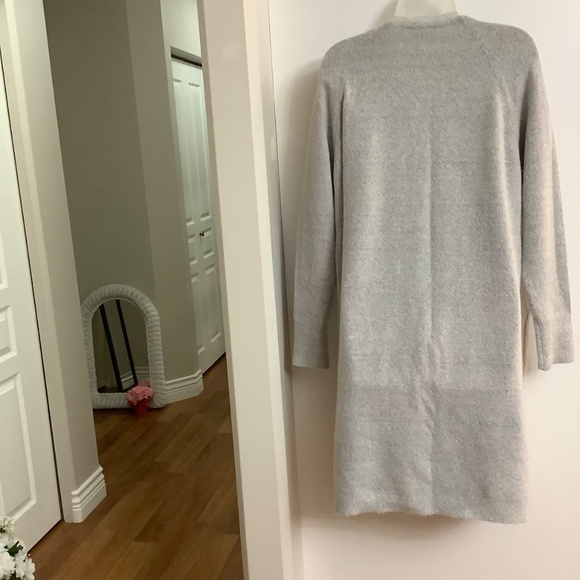 Cloth brand Lovely long soft cardigan MEDIUM light grey color - Picture 7 of 11